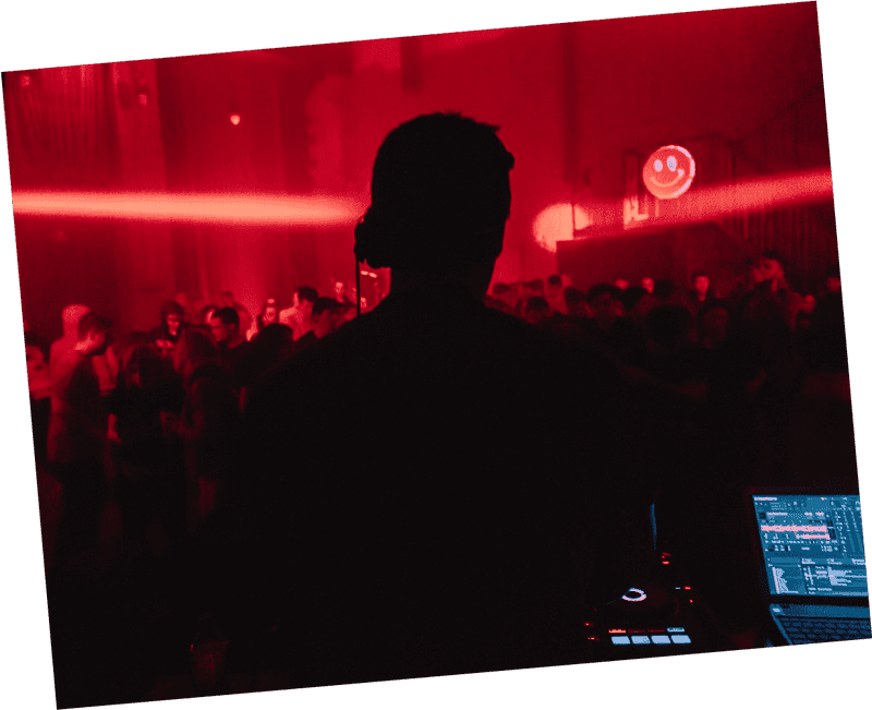 Silhouette of Gig Attendee